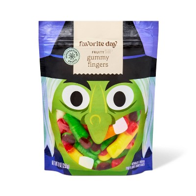Halloween Fruity Flavored Gummy Fingers - 9oz - Favorite Day