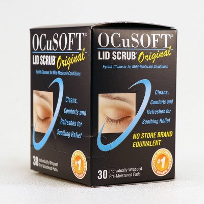 OCuSOFT Eye Lid Scrub Original Pre-Moistened Pads - 30ct *Exp 1/27* *Damaged Box*