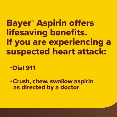 Bayer Genuine Pain Reliever 325mg & Fever Reducer Tablets - Aspirin (NSAID) - 200ct *Exp 1/27*