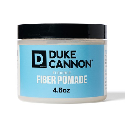 Duke Cannon Supply Co. Flexible Fiber Hair Pomade for Men - Strong Hold No Shine - 4.6oz