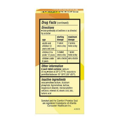 Senokot Extra Strength Natural Vegetable Ingredient Laxative - 36ct **Exp:12/2027**