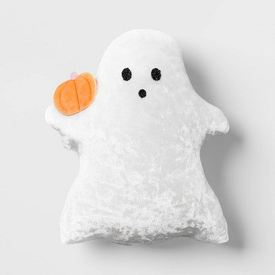 14x12 Inch Ghost Novelty Shaped Throw Pillow White - Hyde and EEK! Boutique