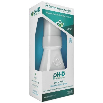 pH-D Feminine Health Boric Acid Sensitive Foam Wash - 6 fl oz *No Box*