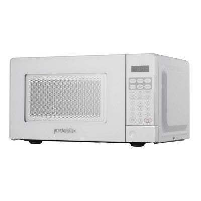 Proctor Silex 700W 0.6cu Ft Countertop Microwave Oven White *Damaged Packaging*