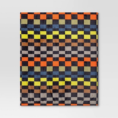 Novelty Recycled Printed Plush Throw Squares