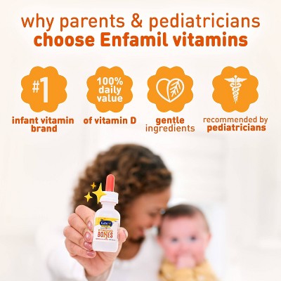 Enfamil D-Vi-Sol Infant Vitamin D Dietary Supplement Liquid Drops - 1.69oz  *Exp 2/1/27*