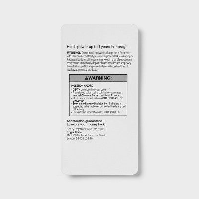 CR2032 Batteries - Lithium Coin Battery - 2ct - Up&Up