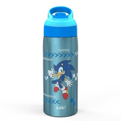 19oz Vacuum Riverside Portable Drinkware Bottle 'Sonic' - Zak Designs: Stainless Steel, Kids Water Bottle, Dishwasher-Safe *Small Dent*