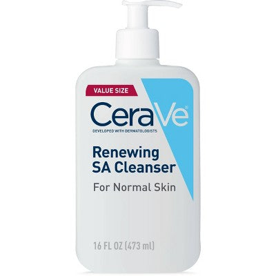 CeraVe Fragrance-Free Face Renewing SA Face Wash - 16 fl oz