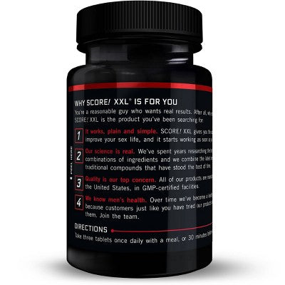 Force Factor SCORE! XXL Nitric Oxide Booster Tablets - 30ct