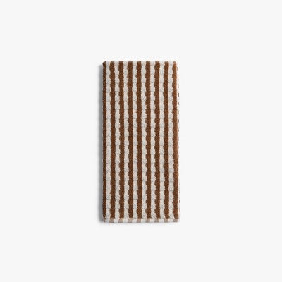 Terry Check Hand Towel Pecan - Parachute