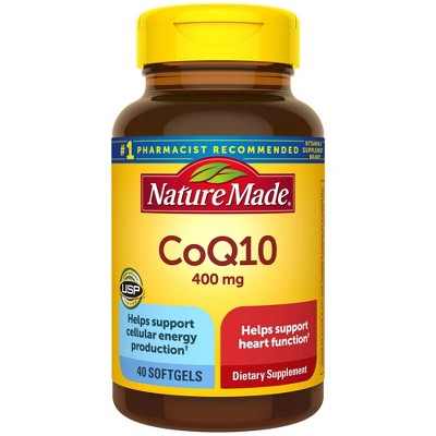 Nature Made CoQ10 400mg Softgels for Heart Health Support - 40ct *Exp 3/28*