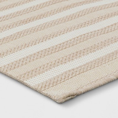 3'11"x5'5" Linear Geo Rectangular Indoor/Outdoor Area Rug