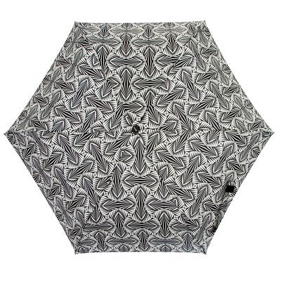 ShedRain Auto Open Auto Close Compact Umbrella - Black/White: Telescoping Shaft, Polyester Shell, Stripe & Geometric Patterns