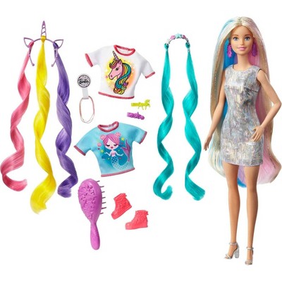 Barbie Fantasy Hair Doll: Mermaid & Unicorn