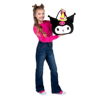 Hello Kitty Kuromi Halloween Trick or Treat Pail Costume Accessory Kit Black
