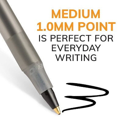 Bic Round Stic Xtra-Life Ballpoint Pens Medium 1.0 Assorted