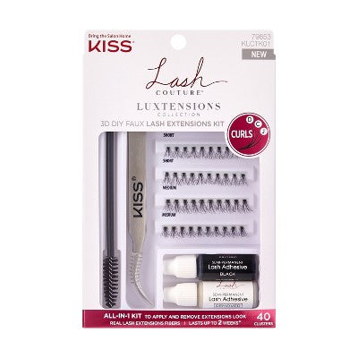 KISS Products Lash Couture Luxtensions 3D DIY False Eyelashes Kit - 44ct