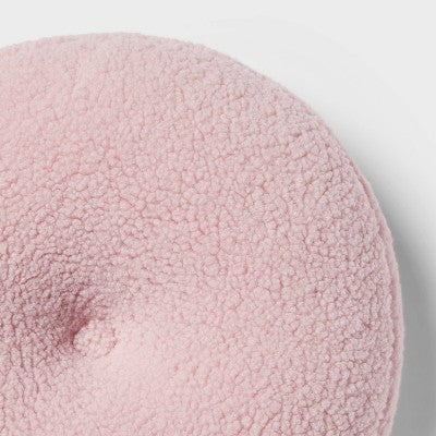 Round Boucle Kids' Decorative Pillow