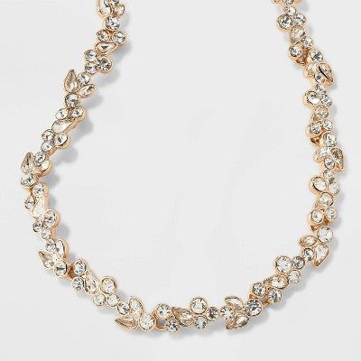Statement Vine Tennis Necklace - A New Day  Gold
