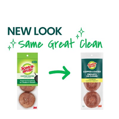 Scotch-Brite Copper Coated Scrubbers - 3ct