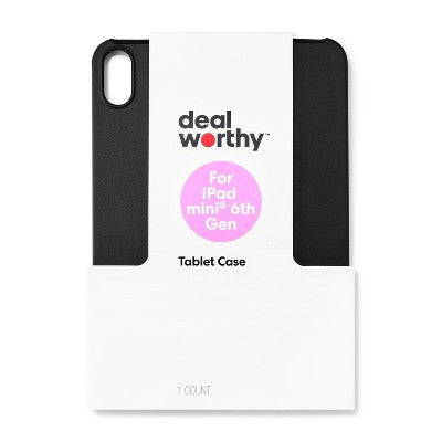 Apple iPad Mini (6th Gen) Case - Dealworthy  Black
