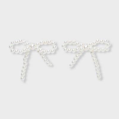 Pearl Bow Earrings - A New Day  Pearl