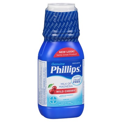 Phillips' Milk of Magnesia Stimulant Free Laxative - Cherry - 12oz *Exp 2028/05*
