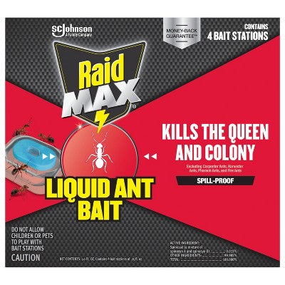 Raid Max Liquid Indoor Ant Traps - 4oz
