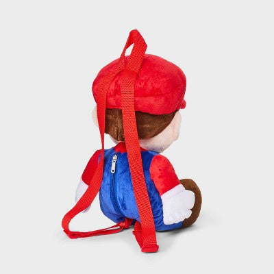 Kids' Mario Plush 16 Inch Backpack - Red/Blue