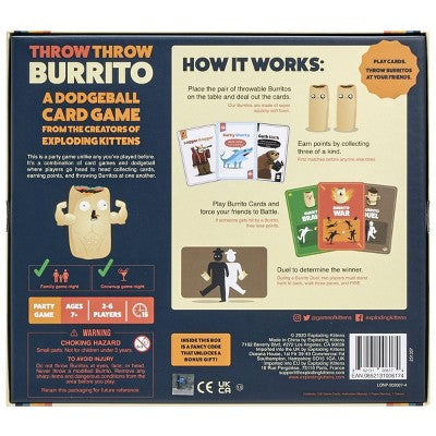 Throw Throw Burrito by Exploding Kittens - A Dodgeball Card Game
