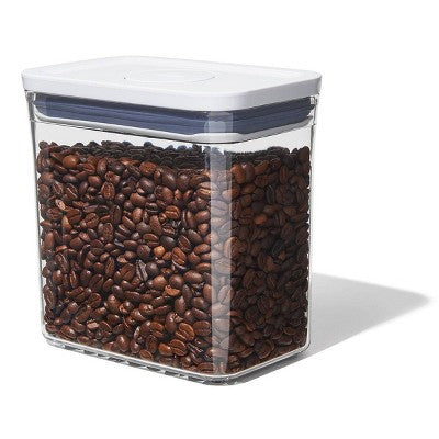 OXO POP 1.7qt Plastic Rectangle Tall Airtight Food Storage Container Clear