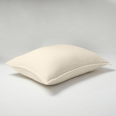 King Euro Heavyweight Linen Blend Throw Pillow Natural - Casaluna