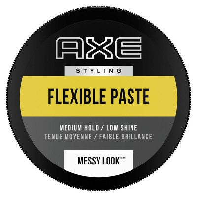 Axe Styling Messy Look Medium Hold Low Shine Flexible Hair Paste - Travel Size - 2.64oz *Packaging May Vary*