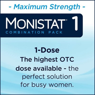 Monistat 1-Dose Yeast Infection Treatment Ovule Insert & External Itch Cream *Exp 2026/12*