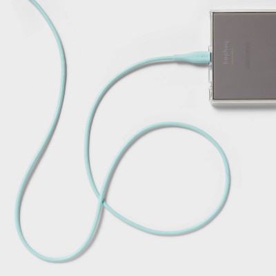 3' USB-C to USB-C Cable - Heyday Spring Teal: Charging Cord