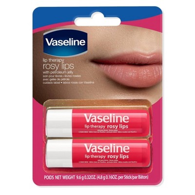 Vaseline Rosy Lip Therapy Stick - 2pk/0.16oz each *Exp 2/28*
