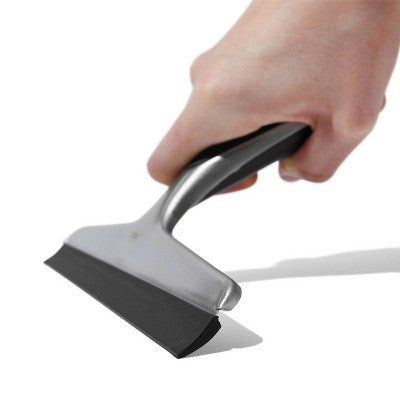 OXO Stainless Steel Squeegee: Durable Bathroom & Window Cleaning Tool with Hook