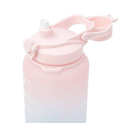 Blogilates 64oz Half Gallon Plastic Water Bottle - Blue Ombre