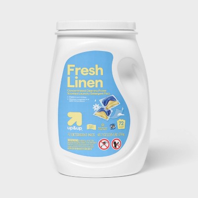 Laundry Detergent Packs - Fresh Linen - 72ct - up&up