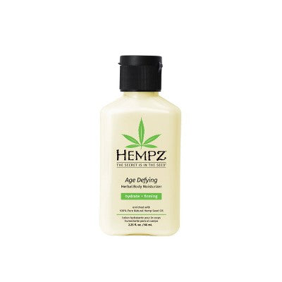 Hempz Moisturizing Age Defying Body Lotion with Peptides + Caffeine -  Vanilla Amber - 2.25 fl oz