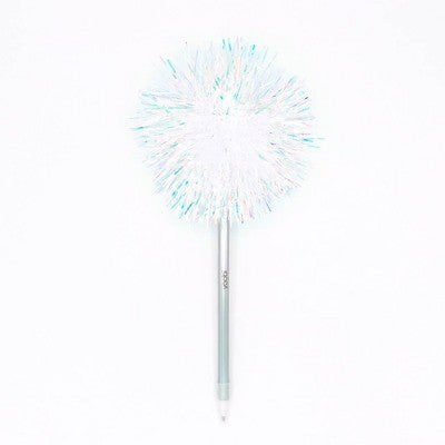 Yoobi Ballpoint Pen Pom Pom Holographic Tinsel Black Ink