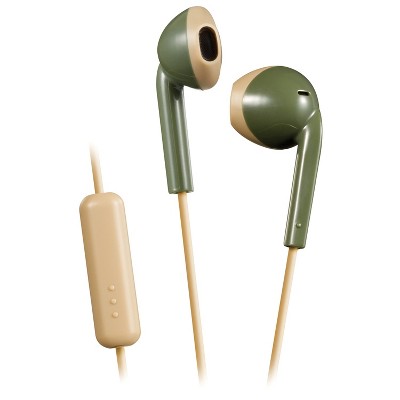 JVC Retro In-Ear Wired Earbuds with Microphone (Green)
