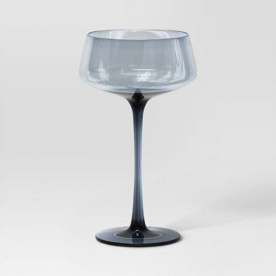 9.8oz Cocktail Coupe Glass Blue - Threshold