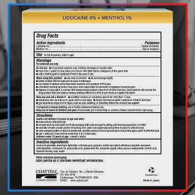 Icy Hot with Lidocaine Patch - 5ct *Exp 02/2027* *Damaged Package See Desc*