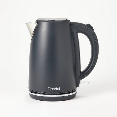 1.7 L Electric Kettle with Thin Chrome Trim Band - Painted Stainless Steel - Figmint *Damaged Box*