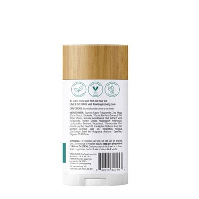 Raw Sugar Simply Deo Eucalyptus + Fresh Mint Deodorant - 2.7oz