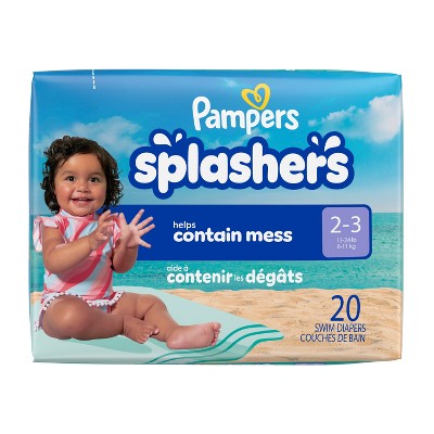 Pampers Splashers Disposable Swim Pants Jumbo Pack S 13-24 lbs 20ct