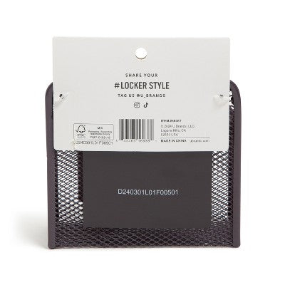 U Brands Locker Mesh Cup with Mirror Dusty Black