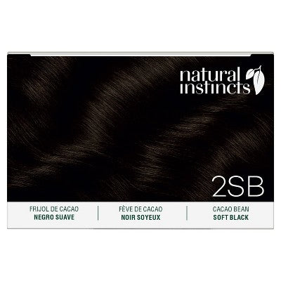 Natural Instincts Clairol Demi-Permanent Hair Color - 2SB - Soft Black *Open/Damaged Box All Contents Intact*